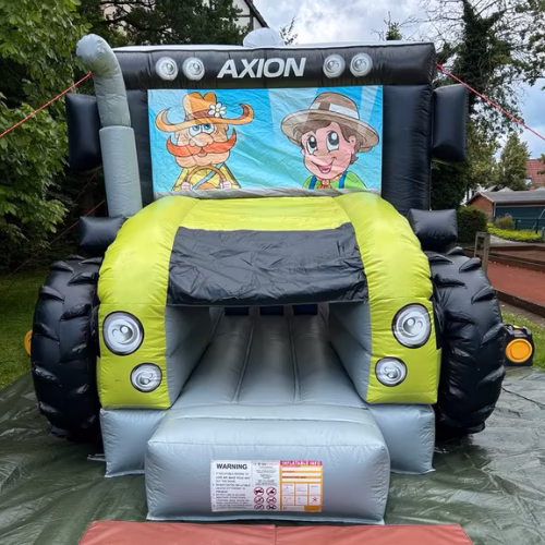 CLAAS AXION Traktor Hüpfburg mit Kindermotiv